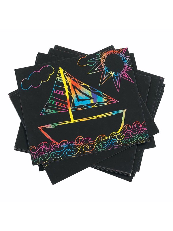 Colorations - Scratch Card Rainbow Colors Set of 100