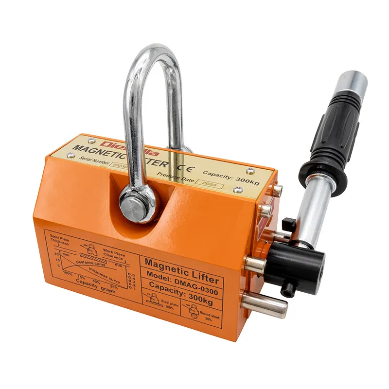 Permanent løftemagnet 300 kg / 150 kg (sikkerhetsfaktor 3,5)