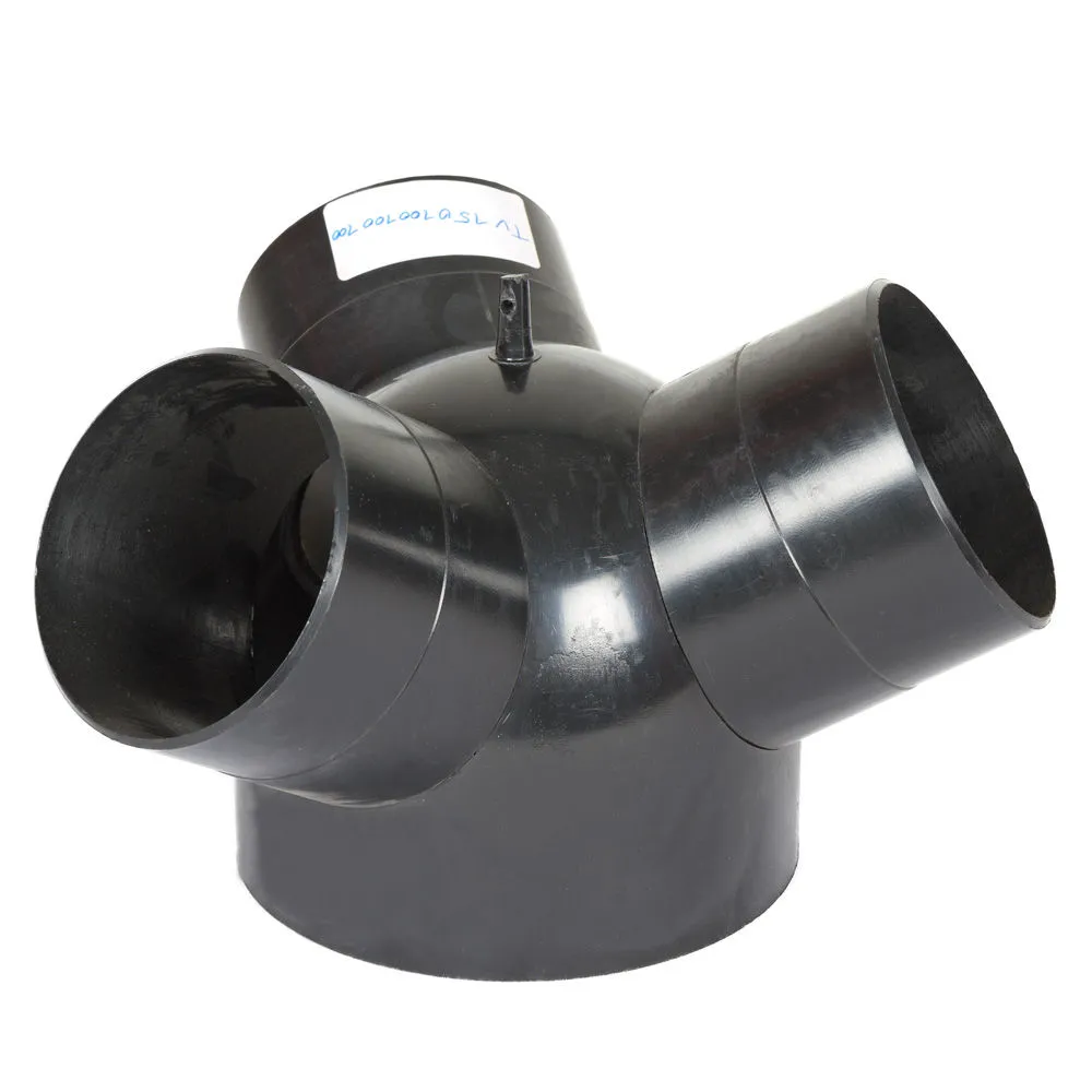 Y-Verteiler: EINØ 150mm, AUSØ 3x100mm Holzmann TV150100100100
