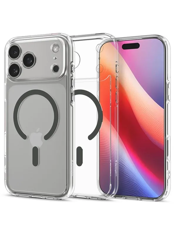 Spigen Ultra Hybrid MagSafe - clear graphite - iPhone 17 Pro