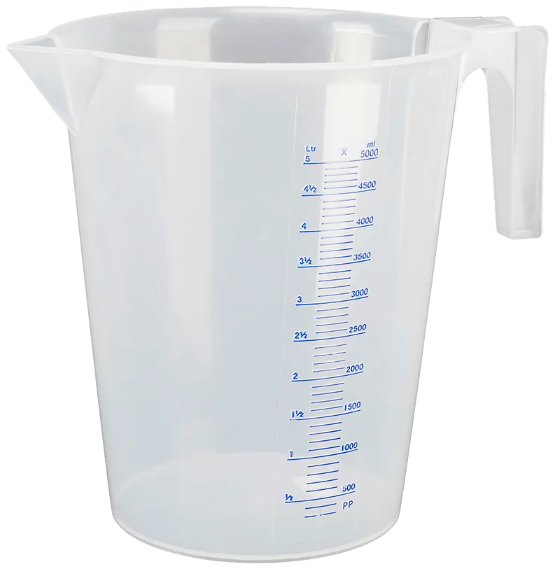 Pressol målebæger transparent PP 5,0 ltr