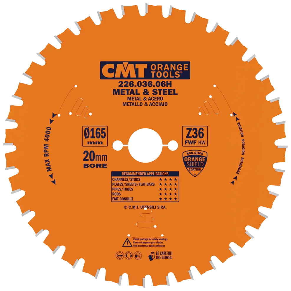 Blad 165x1,5x20 Z36 Dry Cut