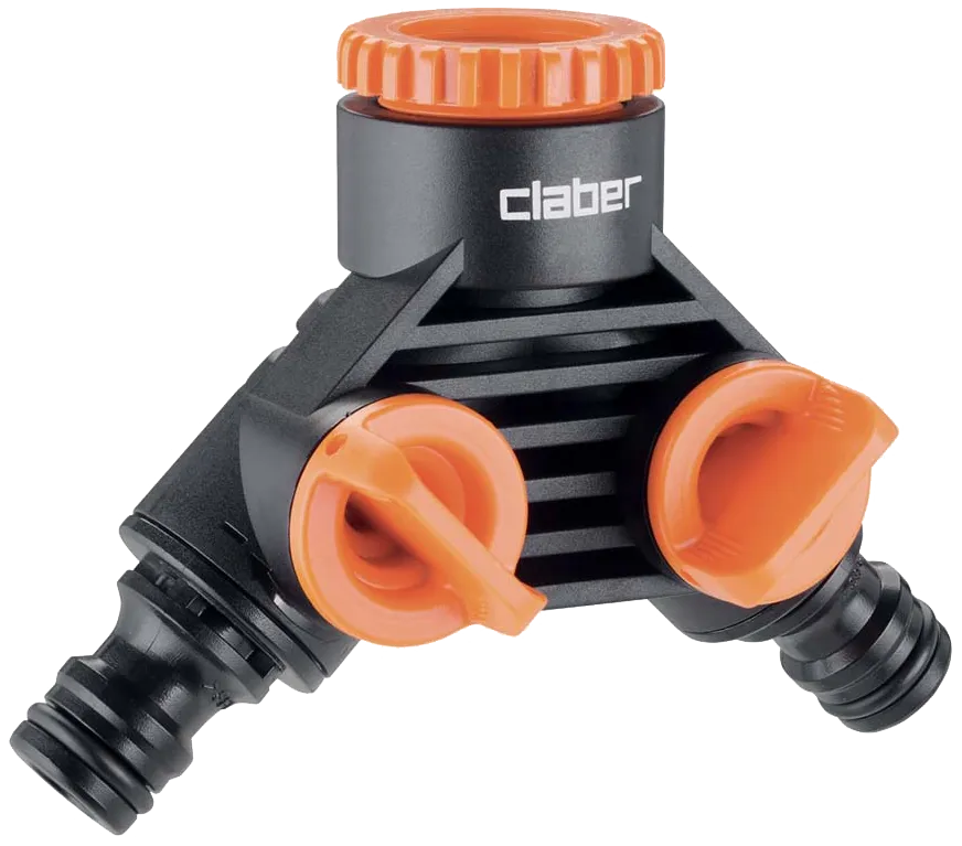 Claber Y-stykke, 2 justerbare utganger