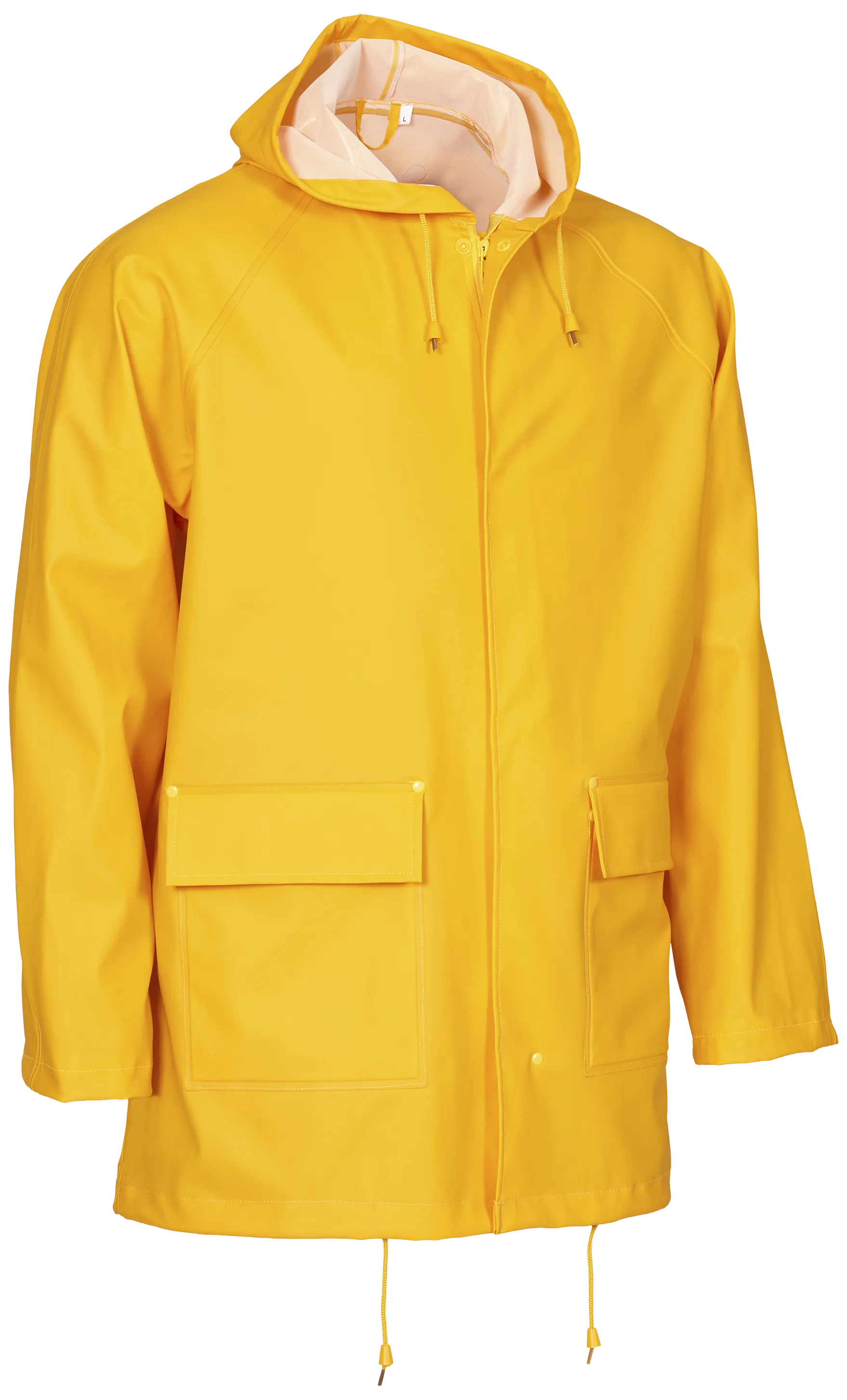 Regnjakke PU/PVC 306600 gul str. XS