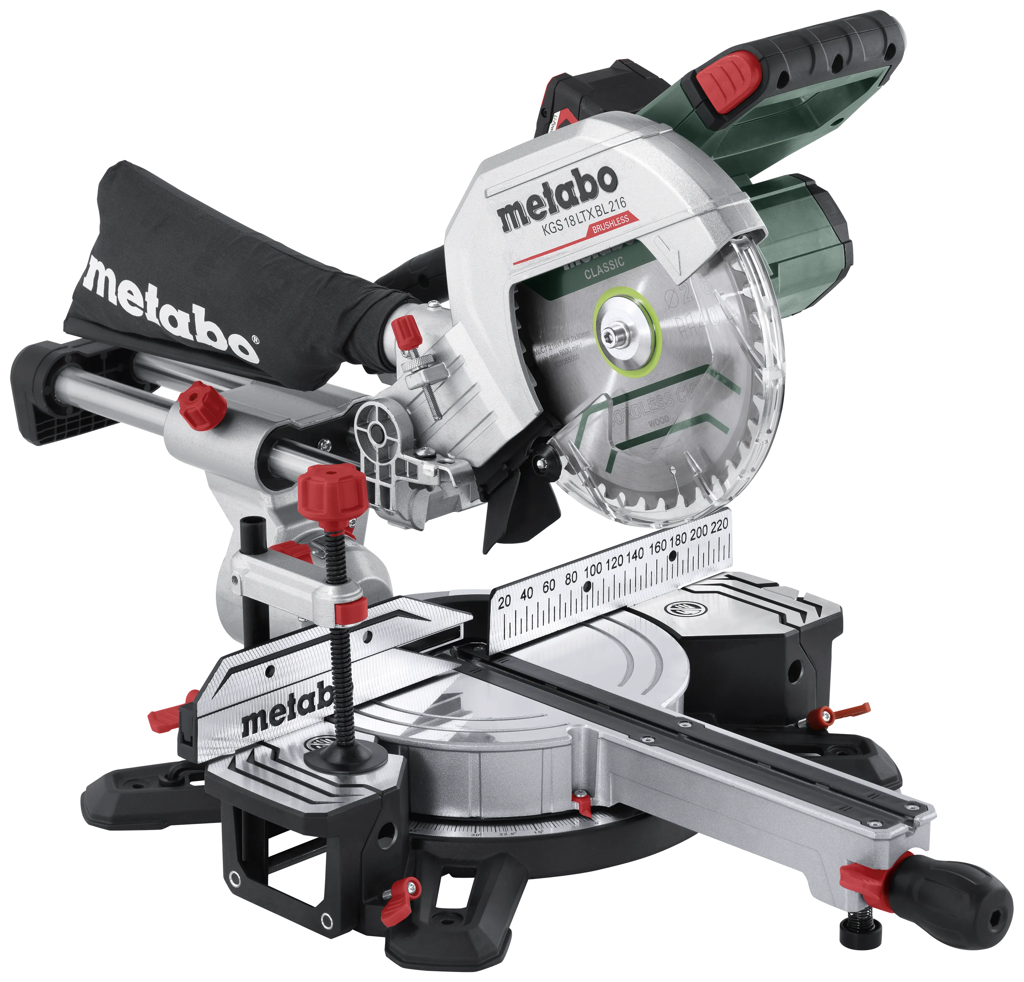 Kapp-/gjærsag 216mm KGS18 LTX BL 216 m/1×18V/4Ah