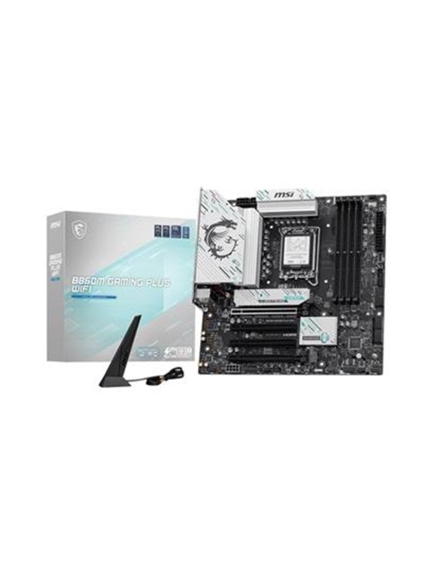 MSI B860M GAMING PLUS WIFI Hovedkort - Intel B860 - Intel LGA1851 socket - DDR5 RAM - Micro AT