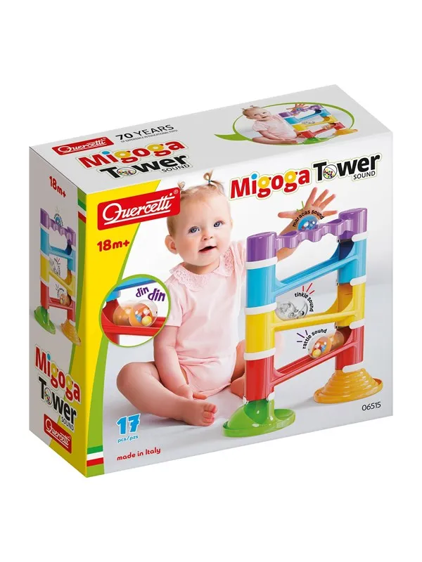 Quercetti Migoga Tower with sound (17 pcs)