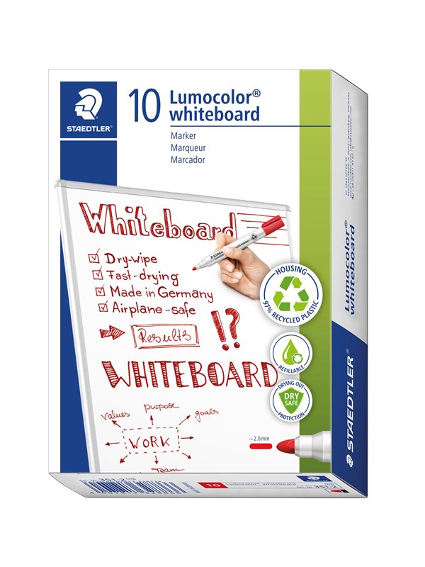 Staedtler Whiteboard marker Lumocolor.10 pcs Red