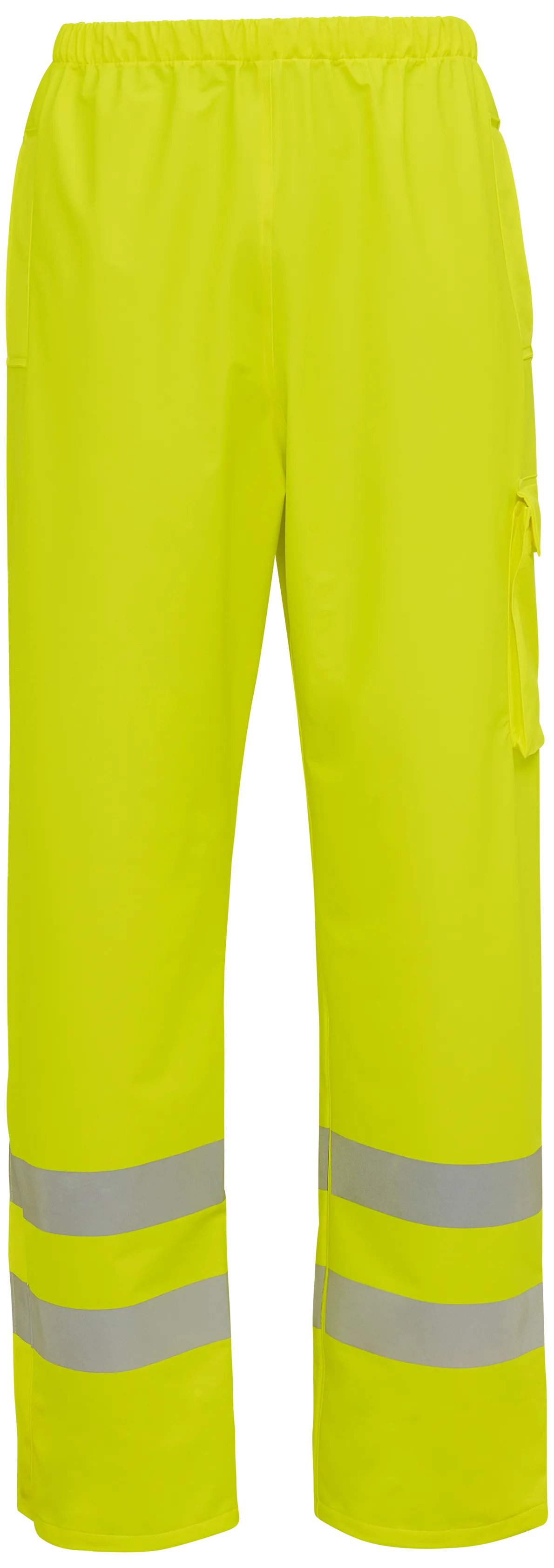Synlighetsregnbukse med lomme 022401R gul str. 2XL