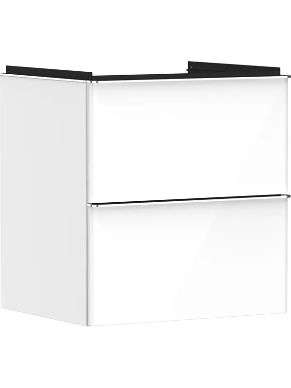 Hansgrohe xelu q vanity unit high gloss white 580/475 with 2