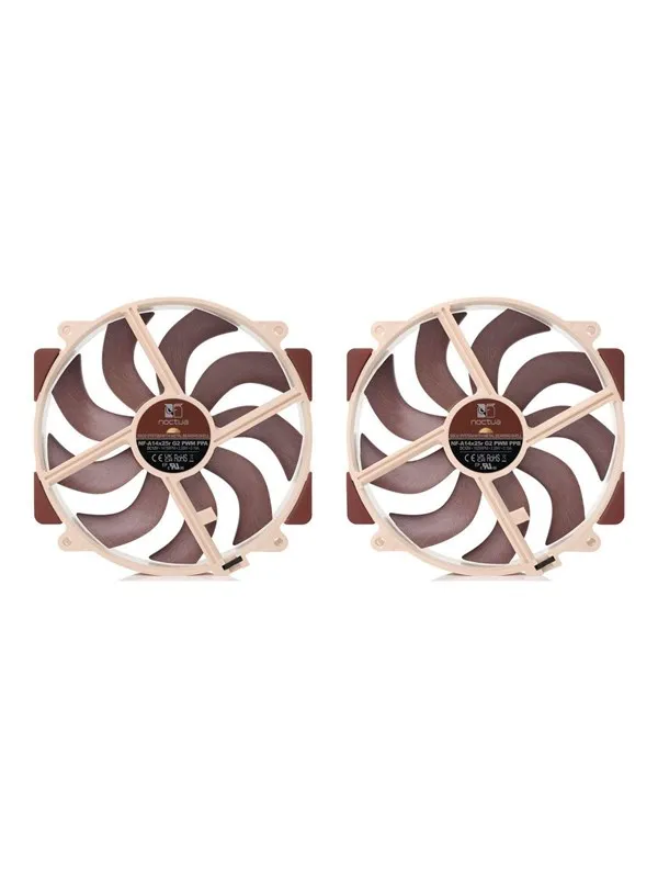 Noctua NF-A14X25R G2 PWM SX2 PP - system fan kit - Kabinettvifte - 140mm - Brun