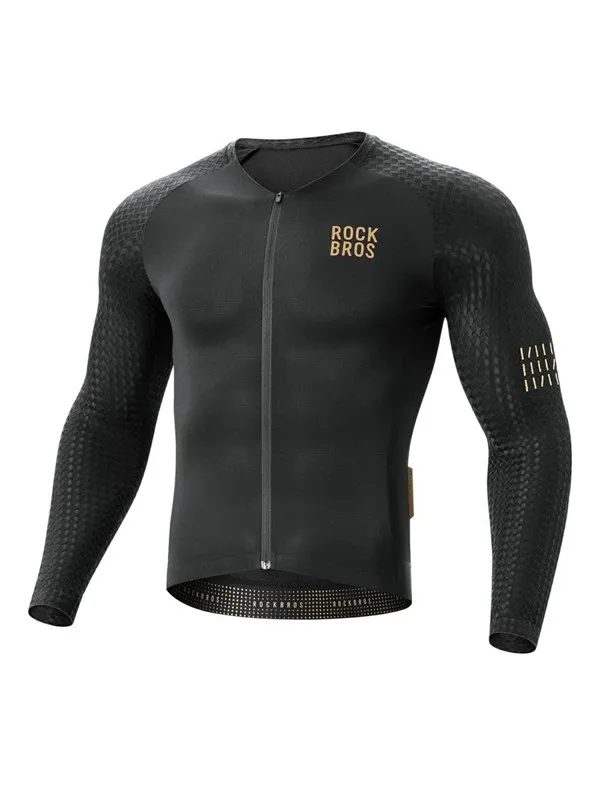 Rockbros YDCX008 Diamond Long Sleeve Cycling Jersey Size XXL - Black
