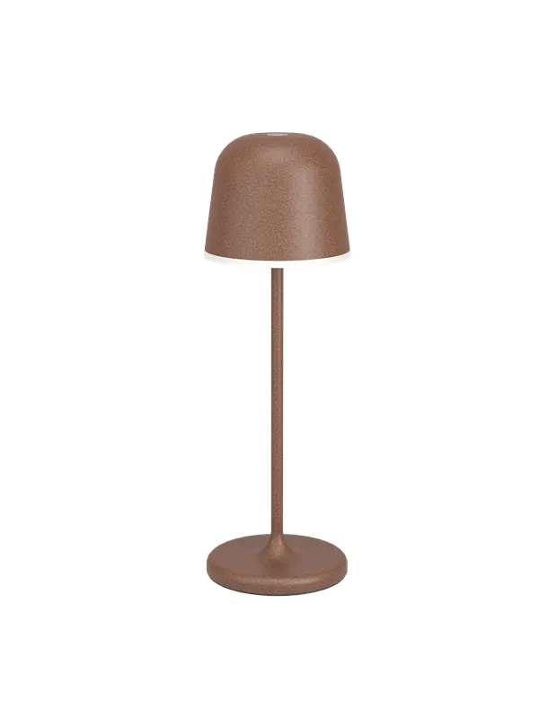 EGLO MANNERA outdoor table lamp rechargeable 3000K rust brown