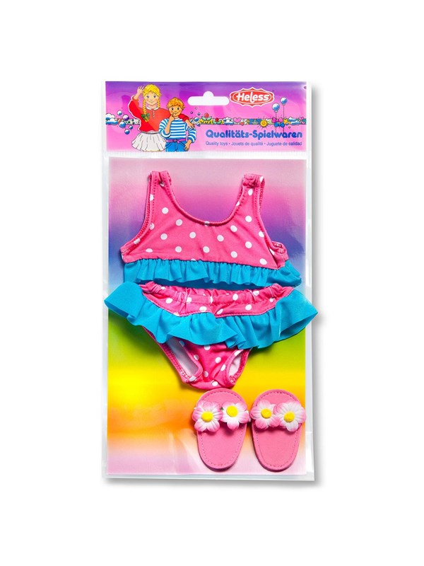 Heless Doll Bikini with Slippers 35-45 cm