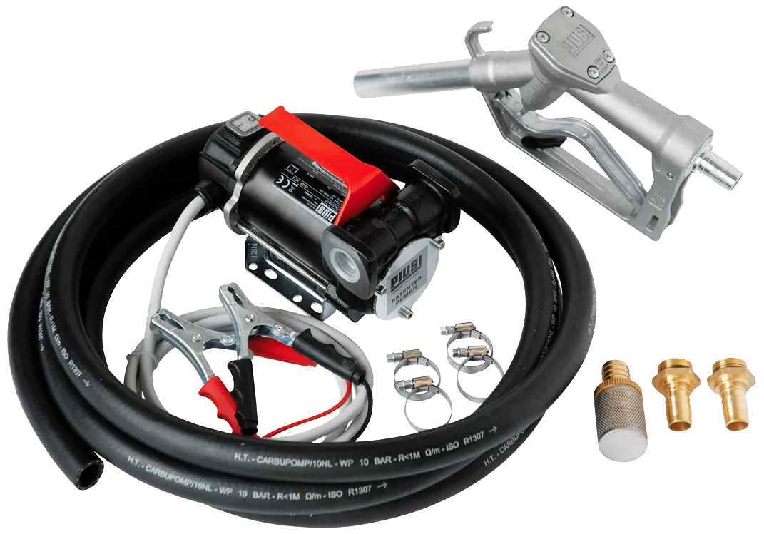 Piusi dieselpumpesæt 4m slange 50ltr/min 12V