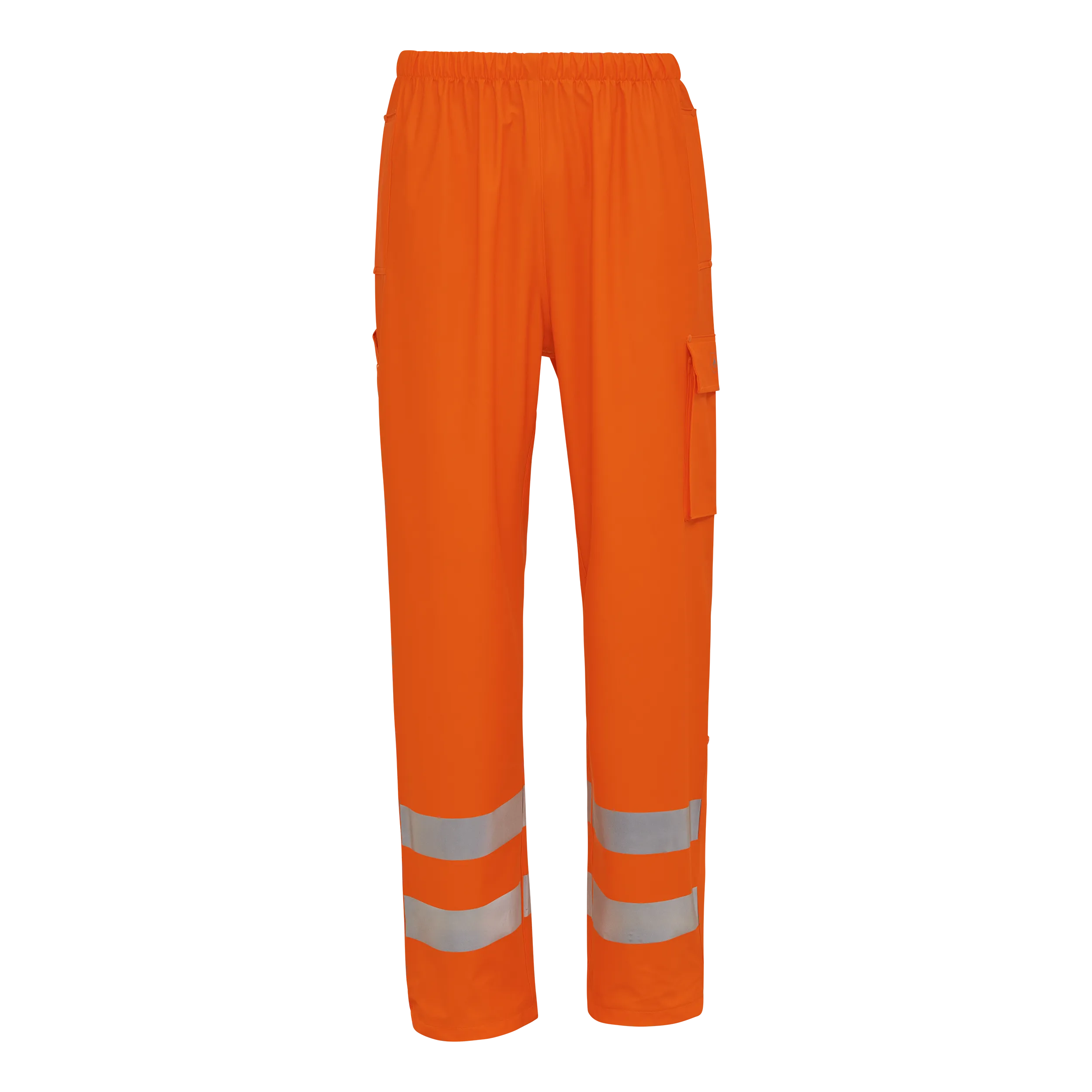 Securetech Multinorm synlig PU Taljebukse - Fl. oransje - 5XL