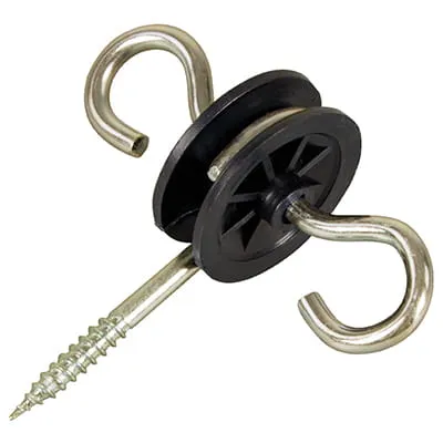LEDSTOP MED 2 ØYNE SORT 10STK