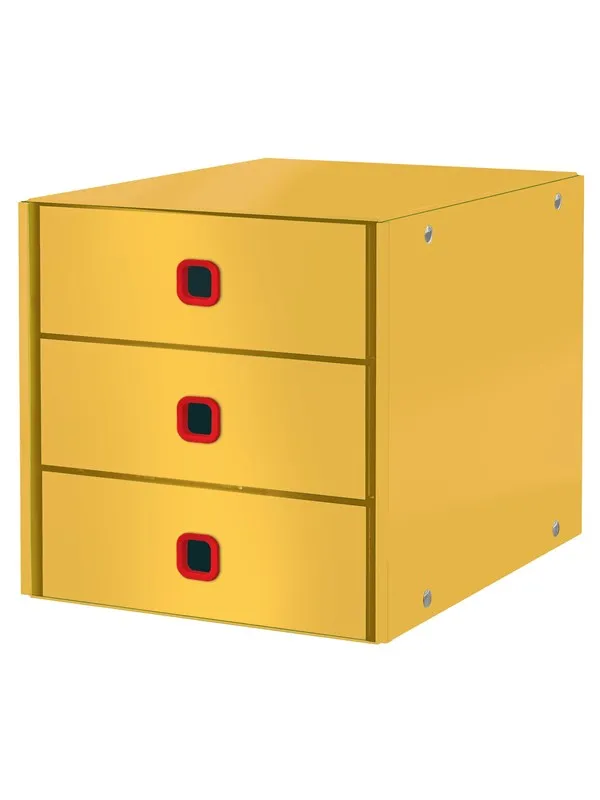 Leitz  Click & Store Cosy skuffkabinett (3 skuffer) Varmgul