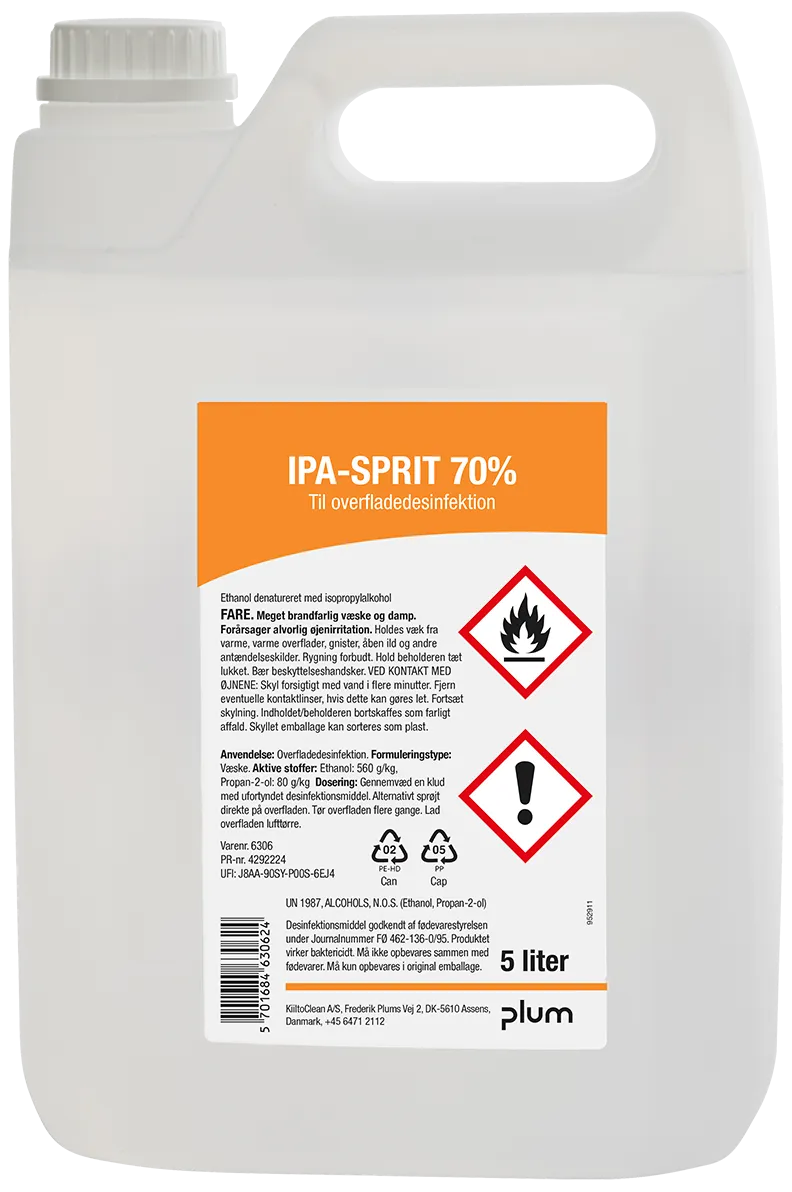 KiilTO IPA-sprit 70%, 5 l dunk