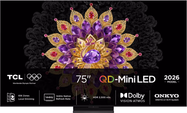 TCL 75" MQLED80L 4K QD-Mini LED TV (2026)