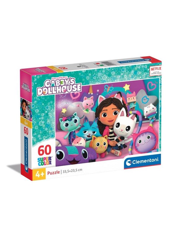 Clementoni Gabby's Dollhouse Super Colour Jigsaw Puzzle (60)