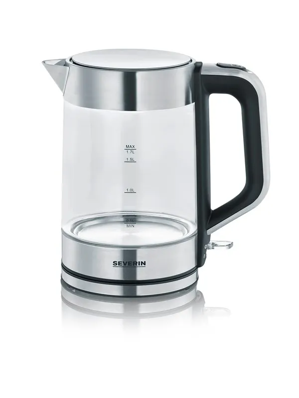 SEVERIN Vannkoker WK 3420 - glass/brushed stainless steel/black - Glass/brushed stainless steel/black - 2200 W
