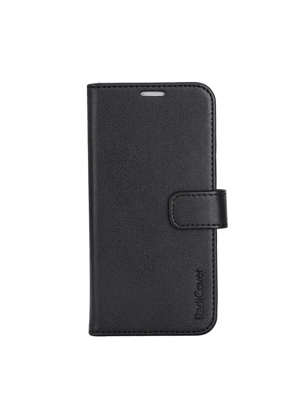 Radicover Wallet Case Anti Radiation PU MagS RFID Black - iPhone 15