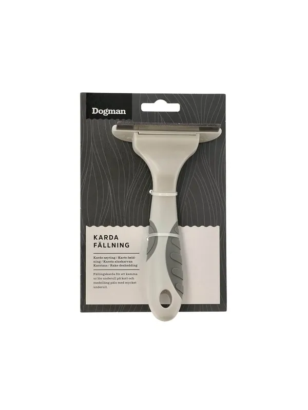 Dogman Røytekam For Fjerning Av Løs Underull Stor 15.5x8.7cm