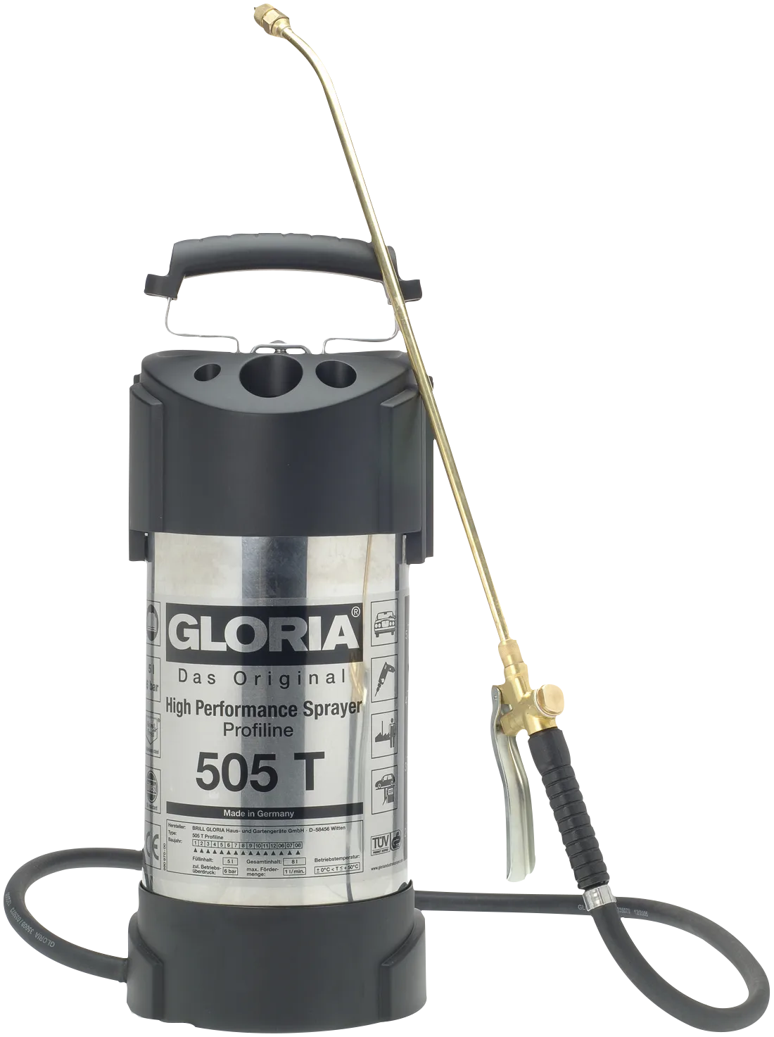 Gloria høytrykksprøyte Profline 505T 5 ltr
