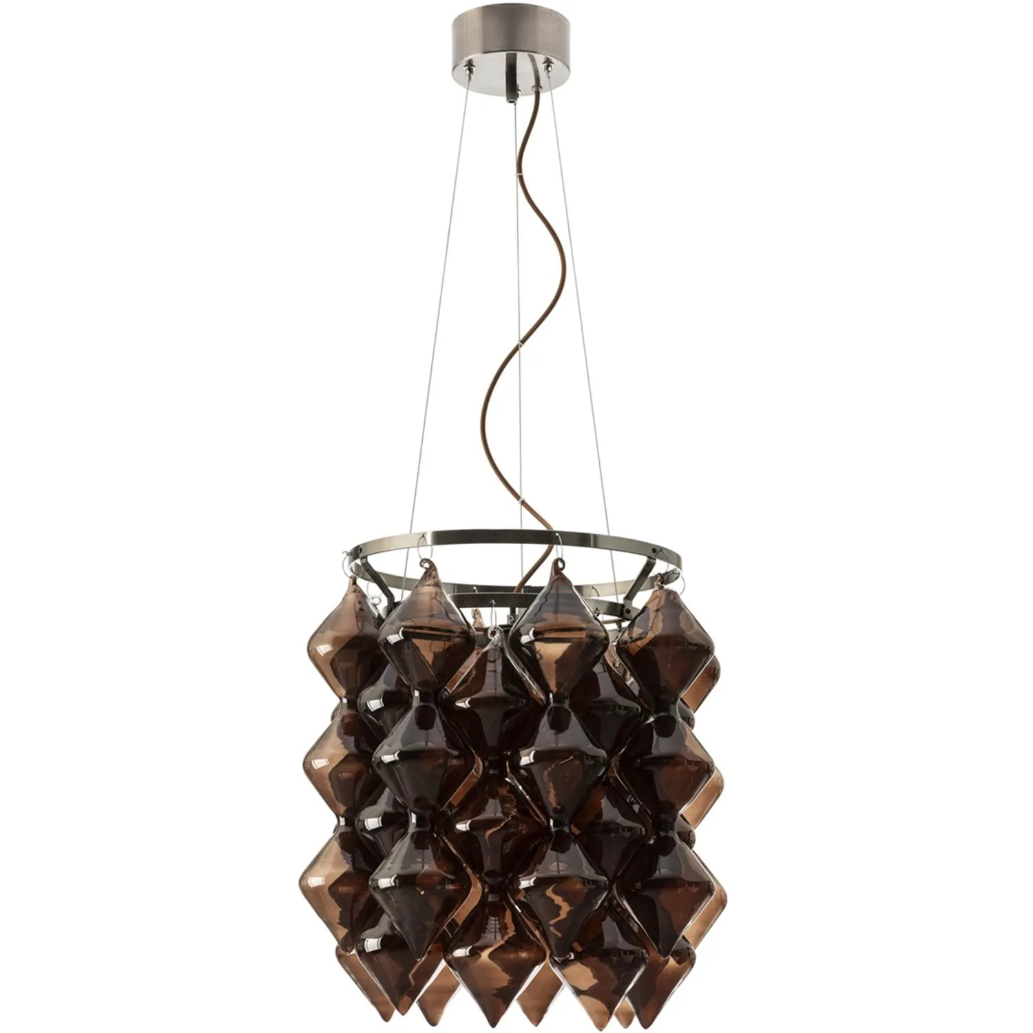 By Rydéns Gemma Ø45 cm borstad stål/brun