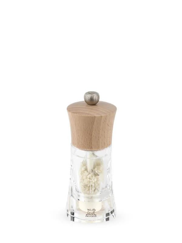 Peugeot Oleron wet salt grinder std Z acrylic/wood natural 14 cm