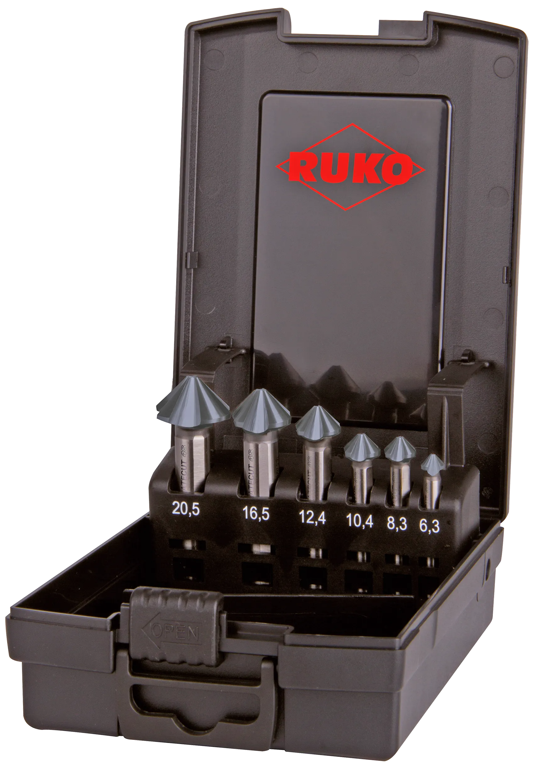 Senkersett 4S HSS-Co5 RUnaTec 6,3-20,5mm, 6stk