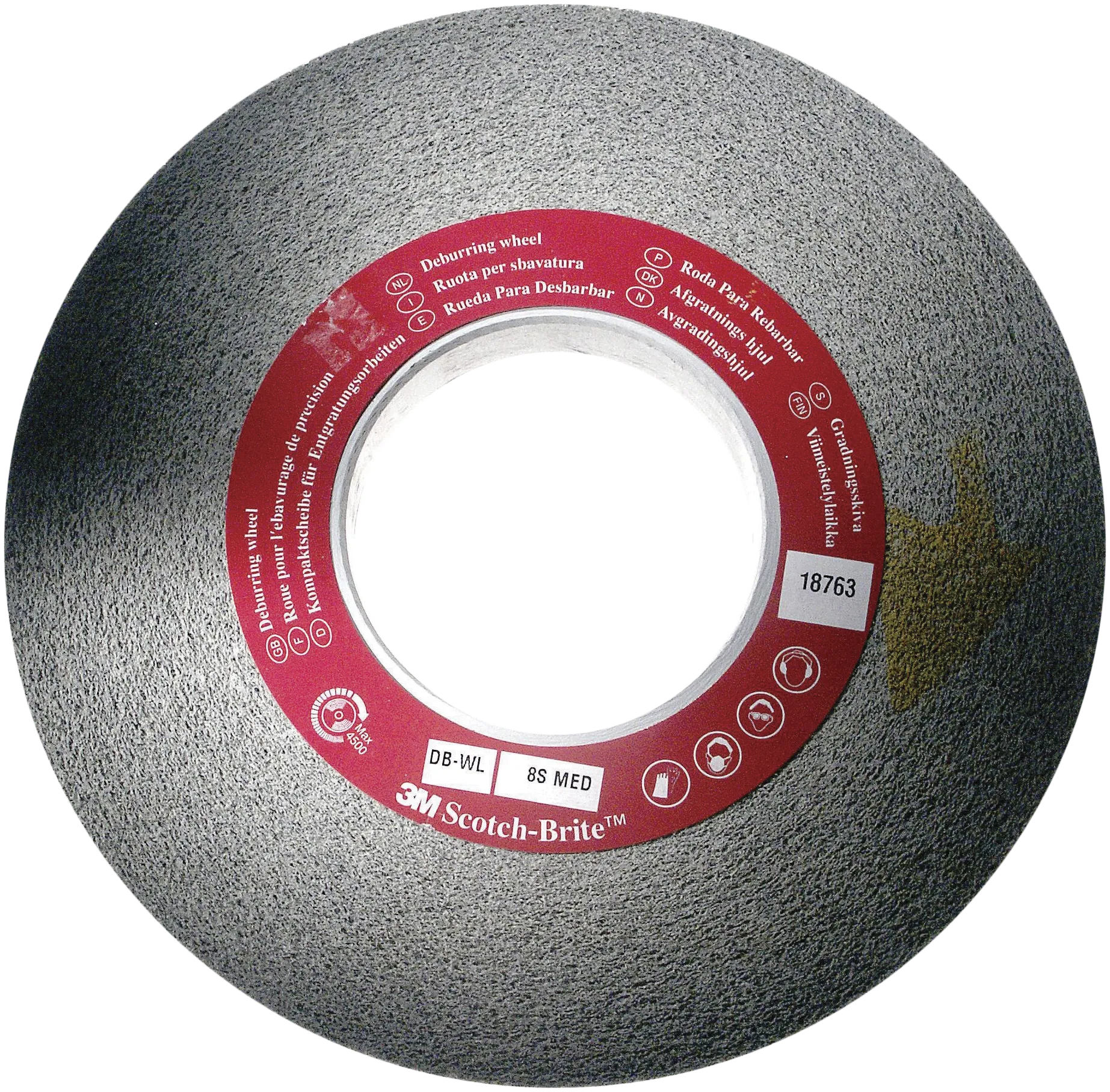 ScotchBrite afgratn.hjul DB-WL 203×50×76mm, 7S FIN