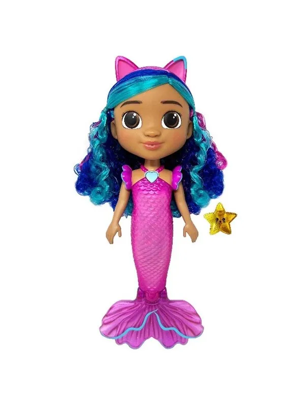 Gabby's Dollhouse Gabby's Movie Sing & Shine Gabby havfrue-dukke, 36 cm