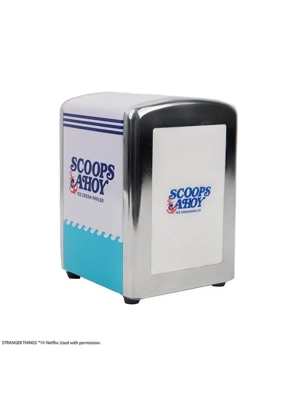 Cinereplicas - Stranger Things - Napkin Dispenser Scoops Ahoy (Blue and White)