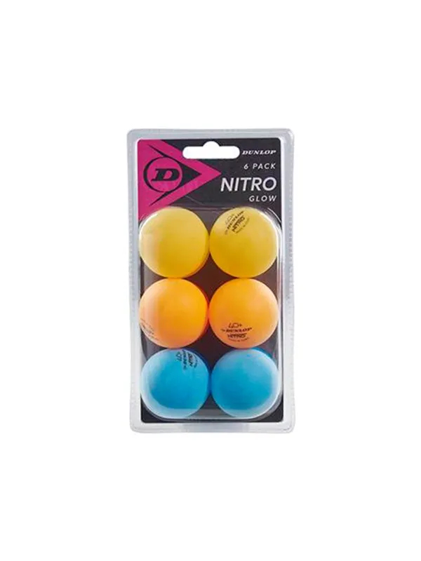Dunlop Nitro Glow 40+  6 Tabletennis Ball