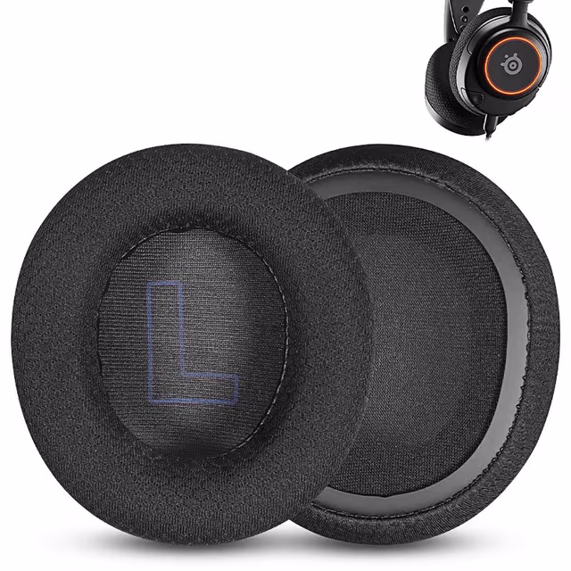 Utskiftbare øreputer for SteelSeries Arctis Nova Pro hodetelefoner Svart + blå