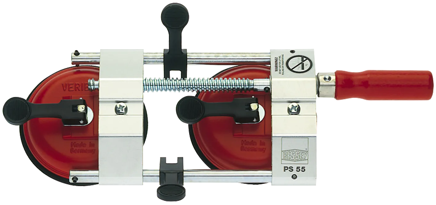 Bessey plateklemme med sugekopp. PS55