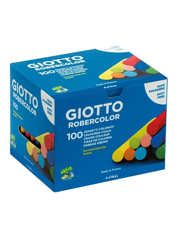 Giotto Robercolor Chalks Assortd col. Box 100-pack