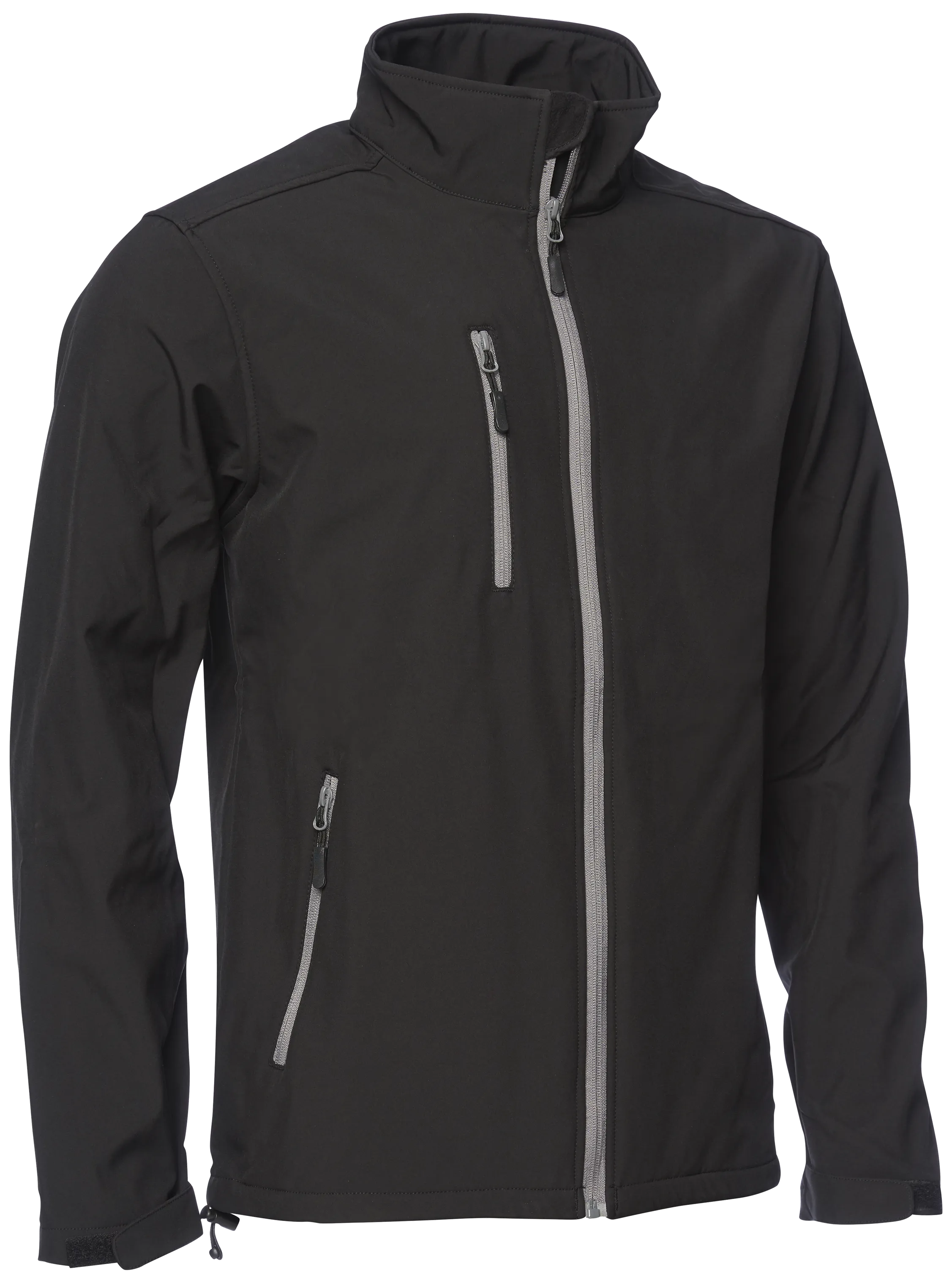 Softshelljakke vindtett 117000 sort str. 4XL
