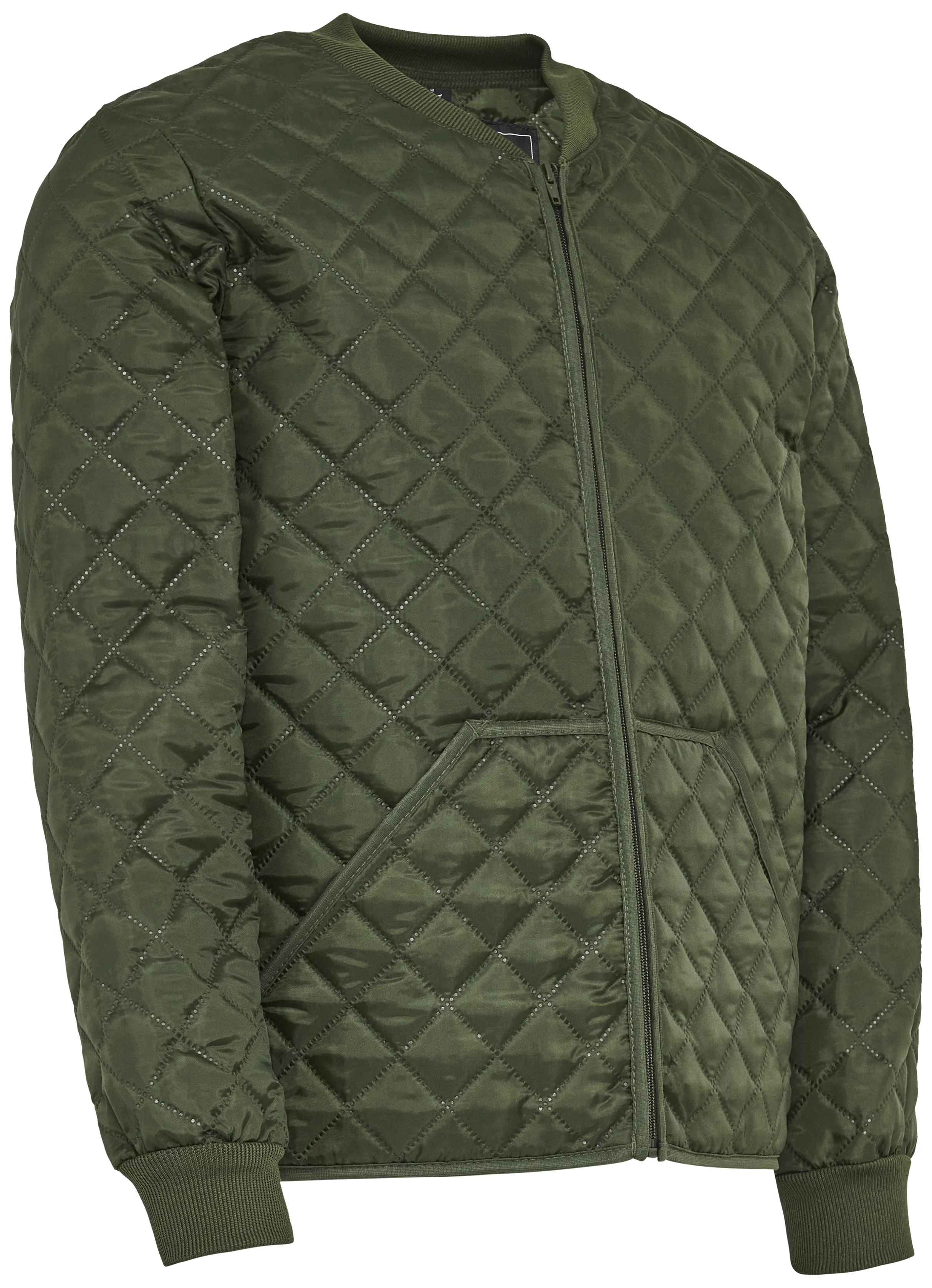 Termojakke quiltet 160515 oliven str. 2XL