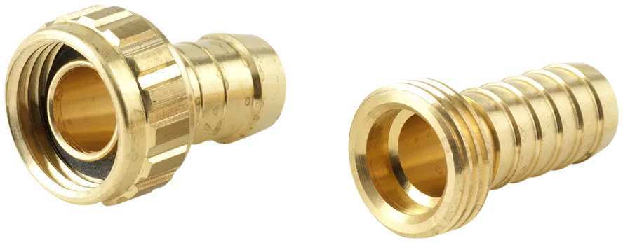 NiTo1/2" gjennomstrømning med dobbel 1/2" slangekobling