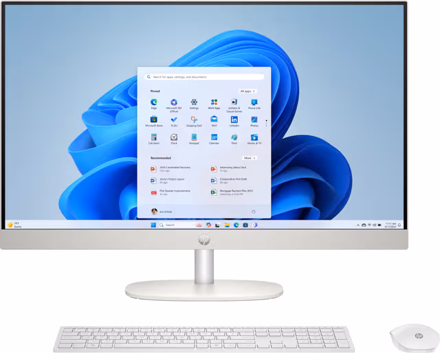 HP All-in-one 24-cr0864no R5-7520U /8/512 24" stasjonær PC