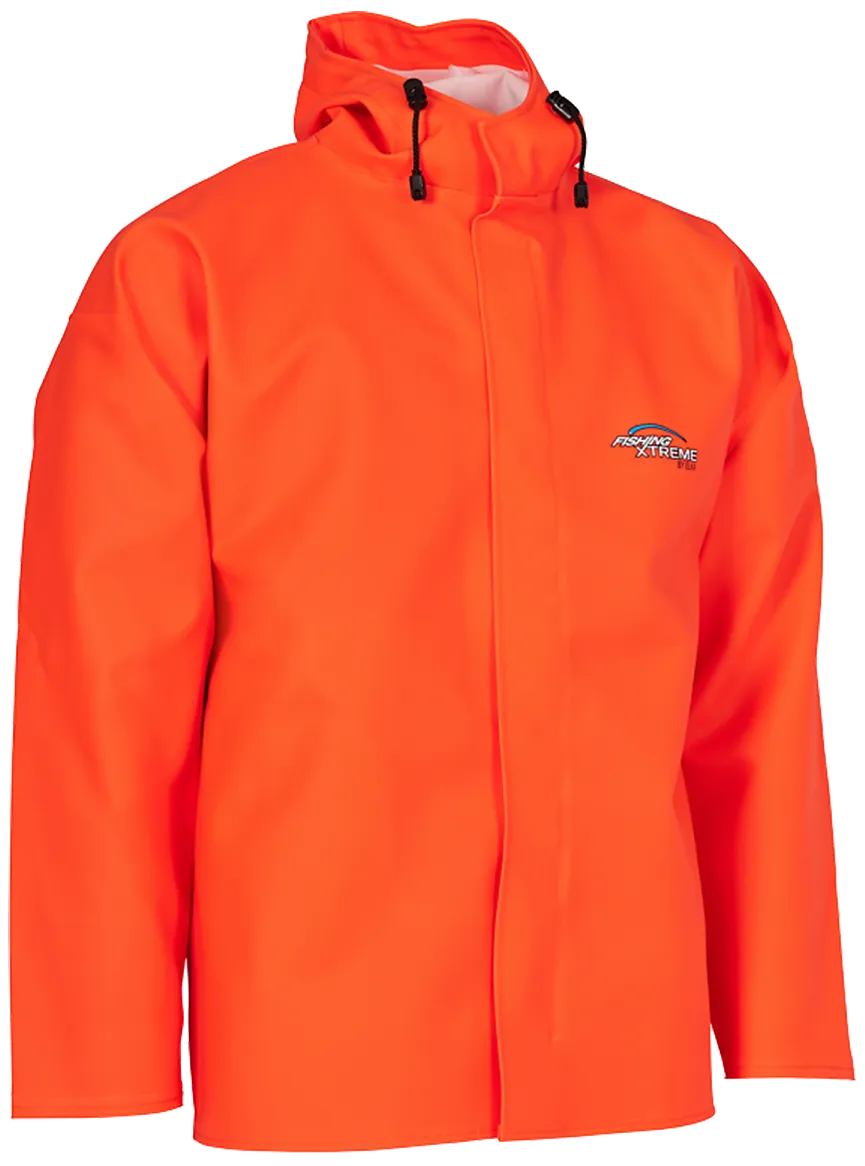 Regnjakke kraftig PVC 179801 fl. oransje Str. 2XL