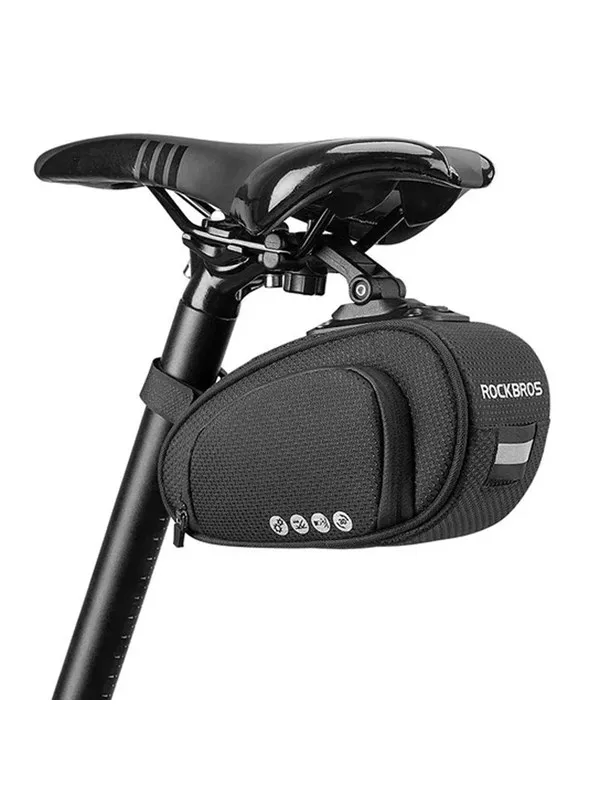 Rockbros C40 bicycle bag under the saddle - black