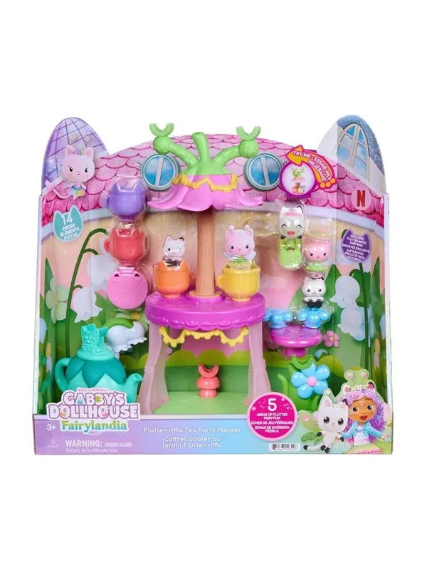 Gabby's Dollhouse Flutterriffic Tea Party Playset