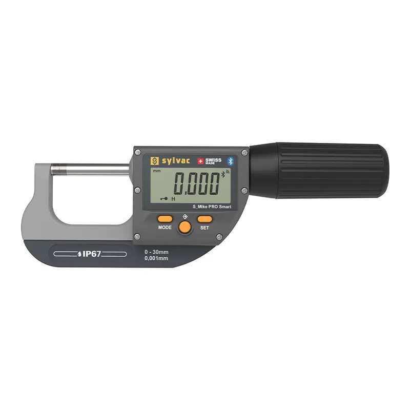 SYLVAC Digital mikrometer S_Mike PRO IP67 BT 125-161 mm Cylindrical Ø6,5 mm inkl. certifikat
