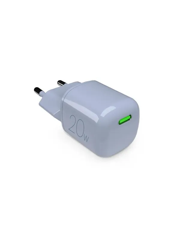 Puro MiniPro 20W USB-C Wall Charger - GAN Technology - Blue
