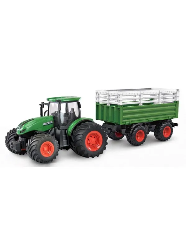 Amewi RC Tractor with Livestock Trailer 1:24 RTR Green