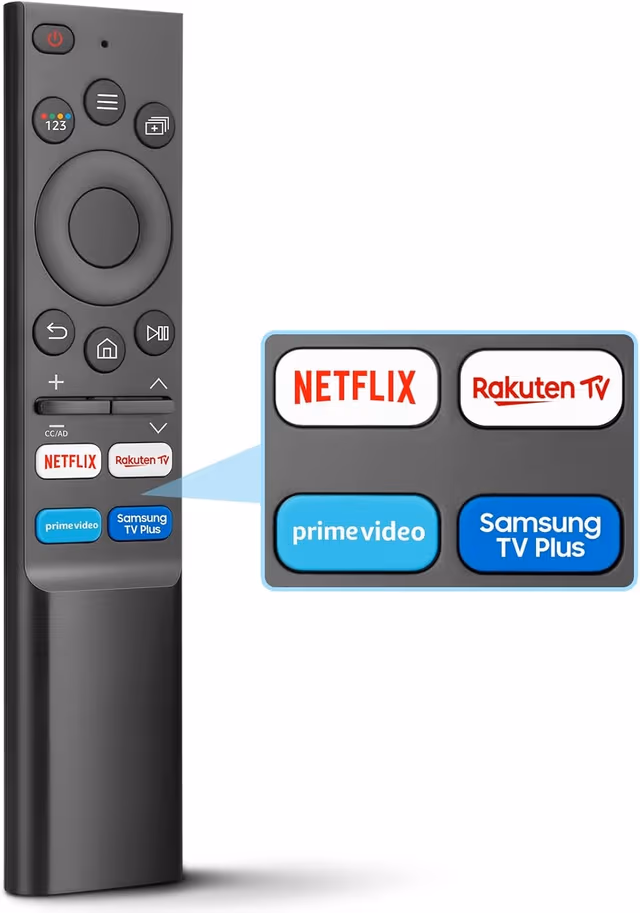 Universell Smart TV-fjernkontroll for Samsung, kompatibel med originale Samsung-modeller